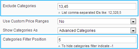 Exclude some categories from layered navigation at your choice magento advanced menu extension