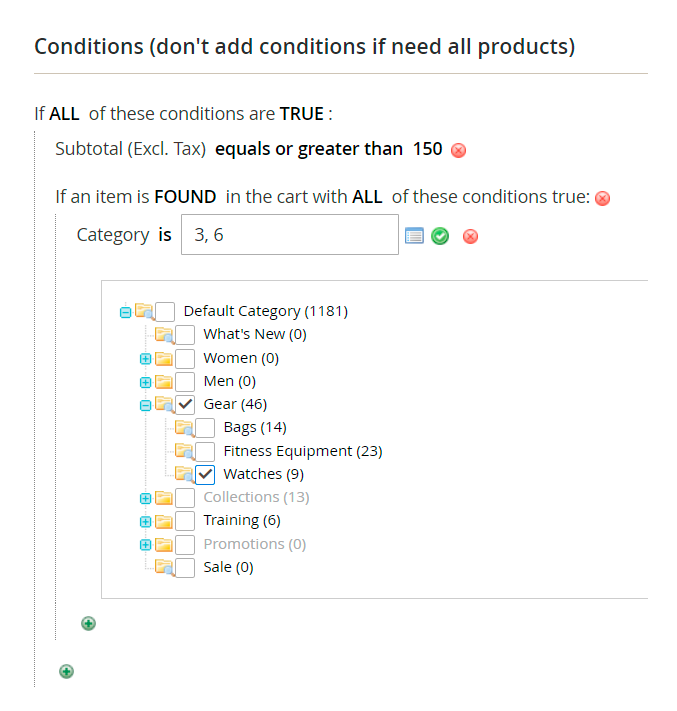magento 2 abandoned cart conditions
