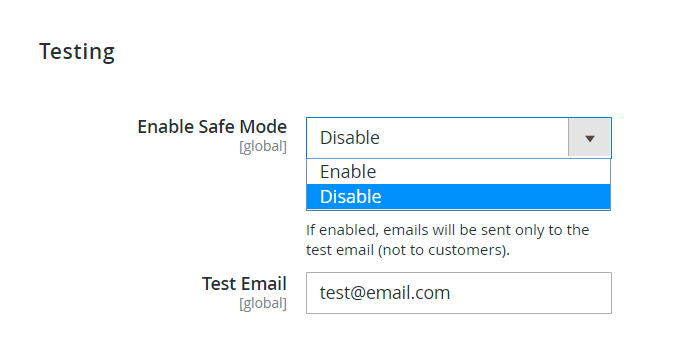 magento 2 abandoned cart test email