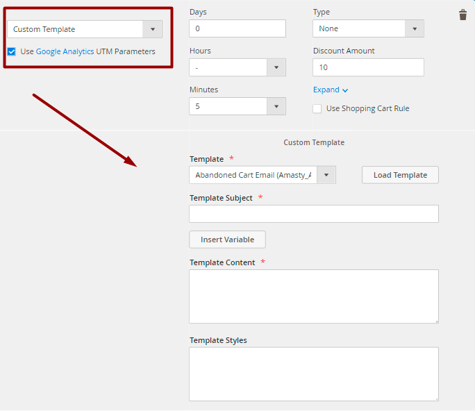 magento 2 acart custom template