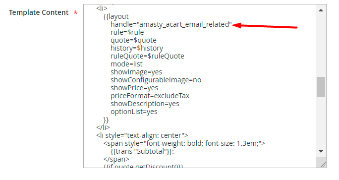 magento 2 abandoned cart email template related