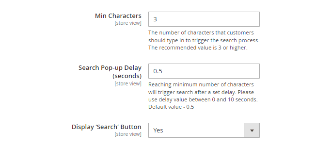 magento 2 advanced search as general 2