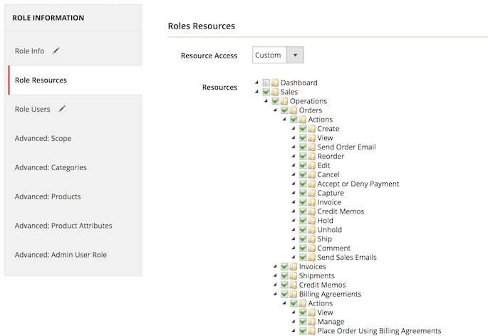 magento 2 permissions devdocs