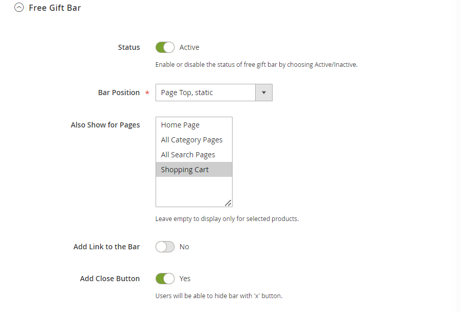 magento 2 auto add bar 1