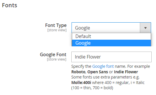 magento 2 blog pro fonts 1