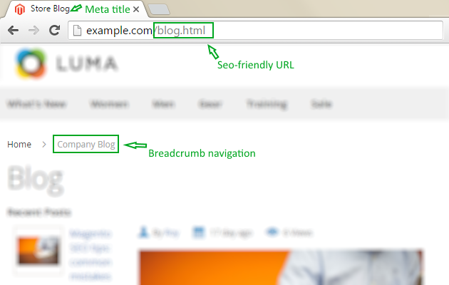 magento 2 blog pro breadcrumbs