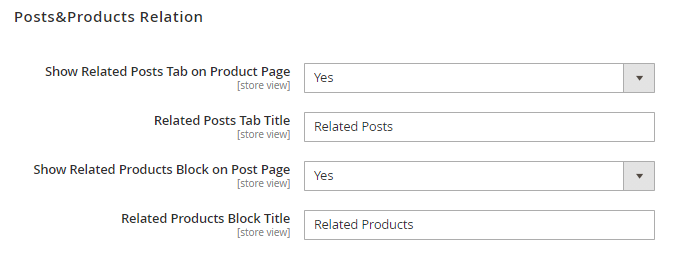 magento 2 blog pro posts and product relation