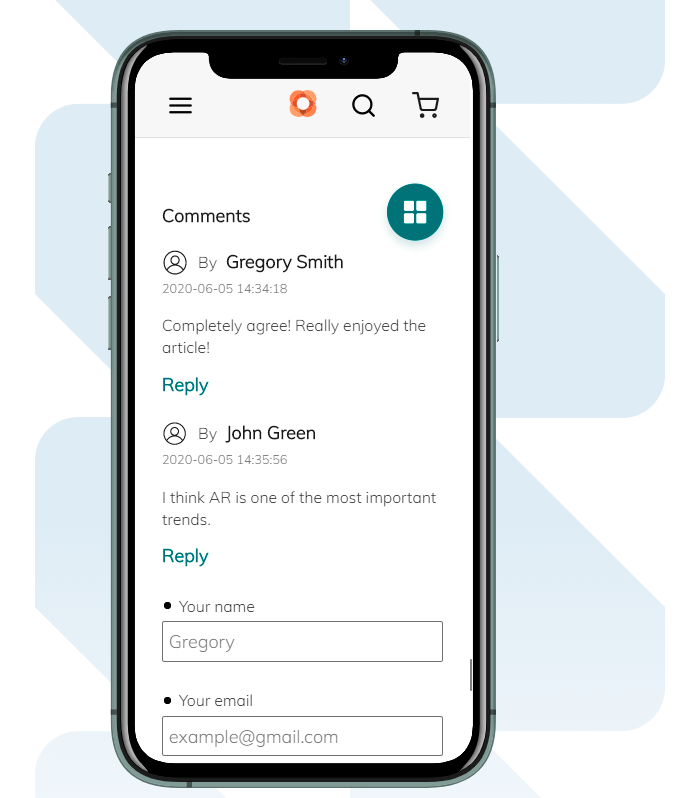 magento 2 pwa blog comments m2