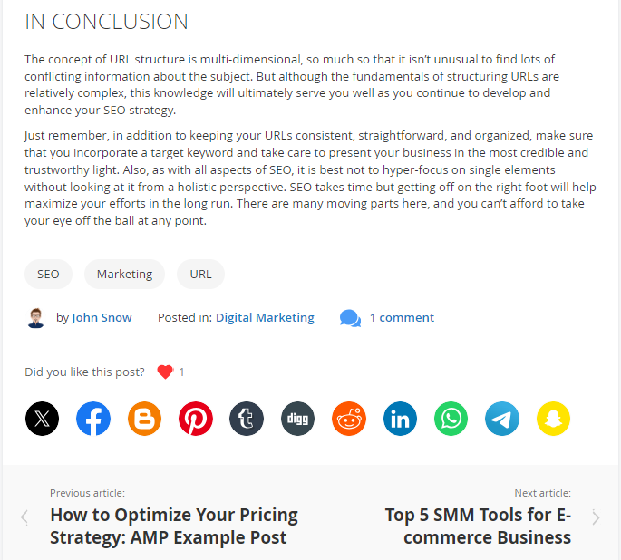 magento 2 blog pro social buttons new front