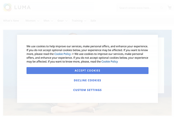 magento 2 cookie consent cookie consent popup 1