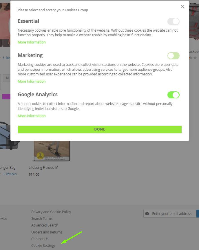 magento   2 cookie   consent cookie  settings  popup  frontend  customization  example   