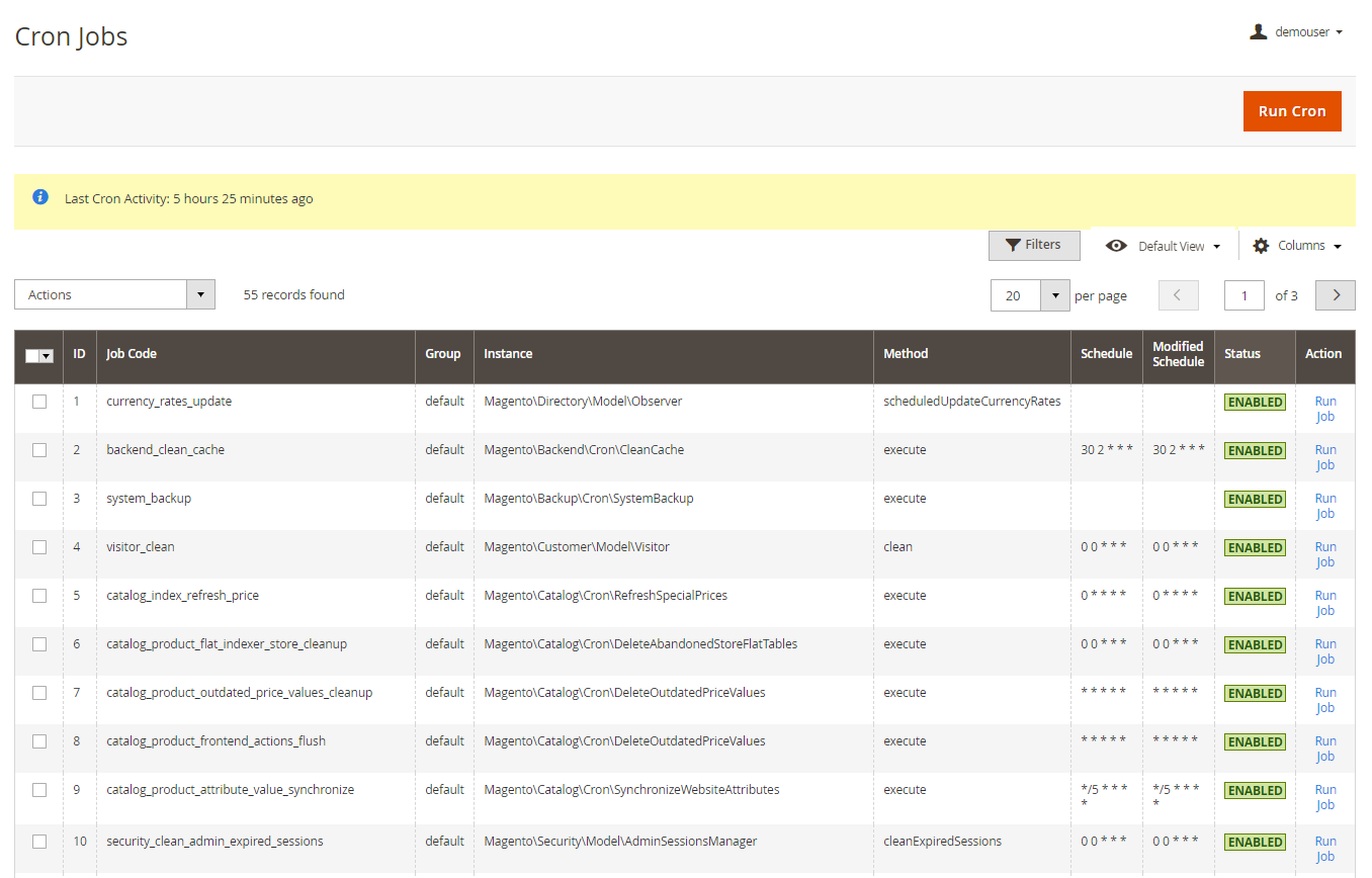 cron job scheduler