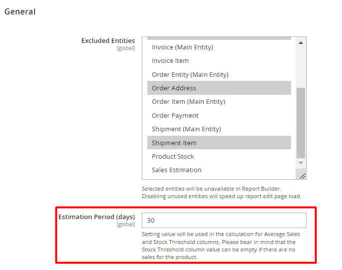 magento 2 custom reports general set prem
