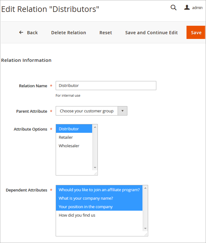 magento 2 customer attributes magento 2 customer attributes relations settings 