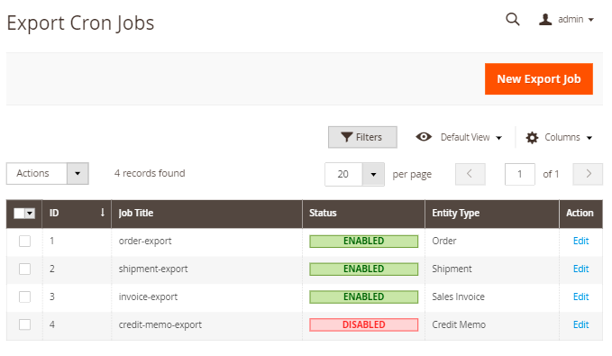 magento 2 export orders export order cron jobs grid
