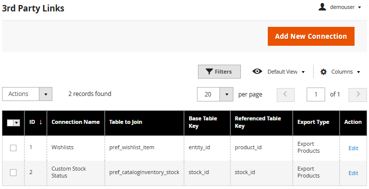 magento 2 export products 3d party
