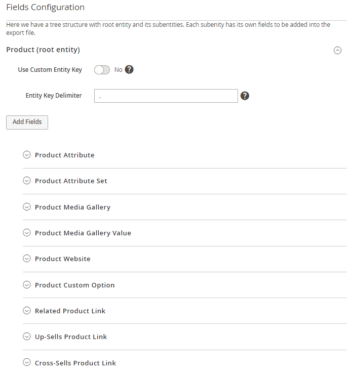 magento 2 export products all entities