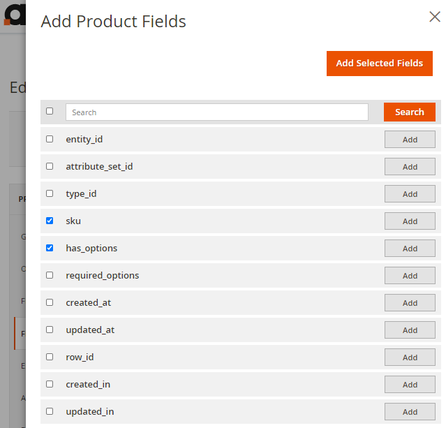magento 2 export products fields configuration 2