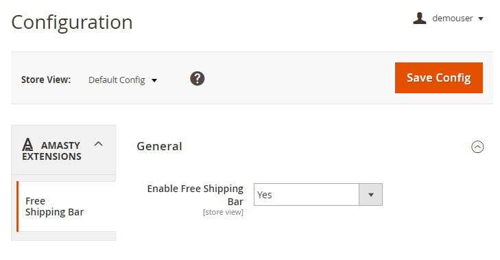 Guide for Free Shipping Bar for Magento 2 [Amasty Extensions FAQ]
