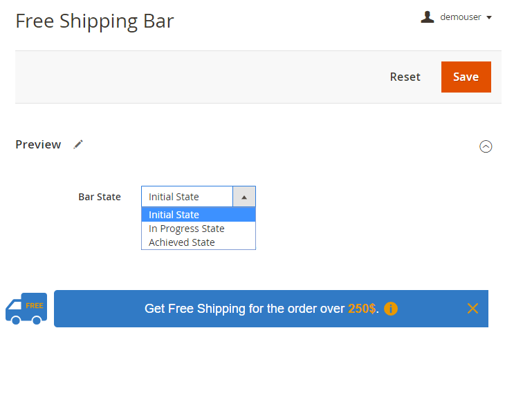 Guide for Free Shipping Bar for Magento 2 [Amasty Extensions FAQ]