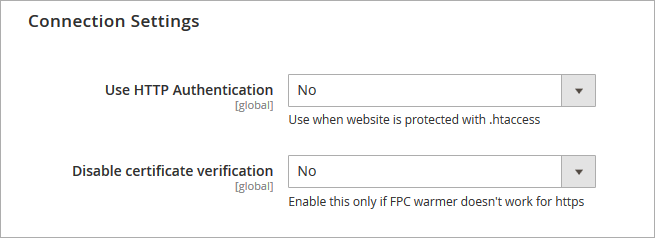 magento 2 full page cache warmer fpc cache warmer m2 connection settings