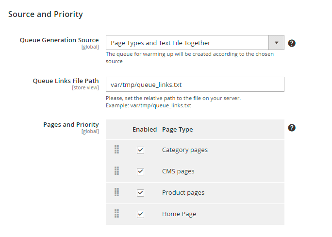 2 full page cache warmer fpc text file priority