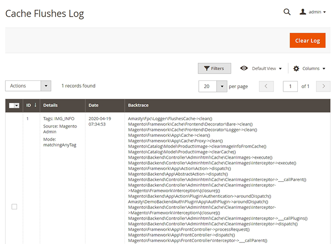 magento 2 full page cache warmer fpc warmer m2 cache flushes log