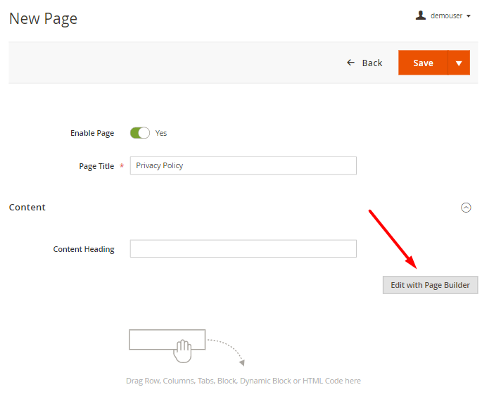 magento 2 gdpr gdpr widget page builder