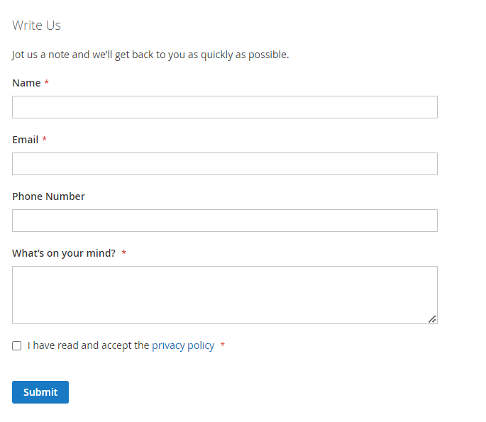 magento 2 gdpr gdpr custom froms