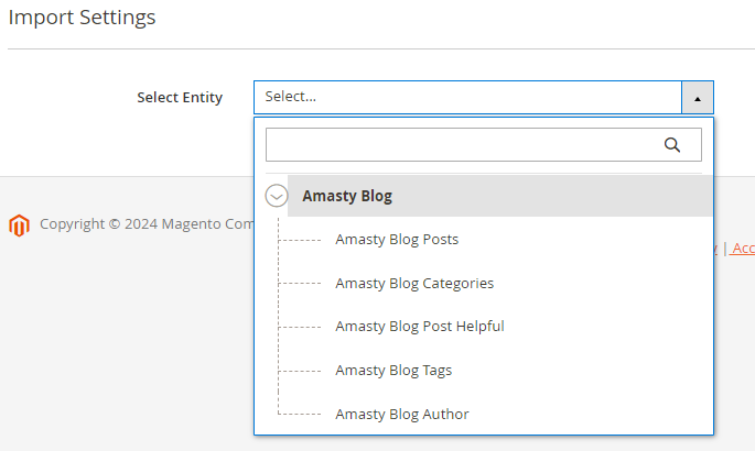 magento 2 import and export blog pro import