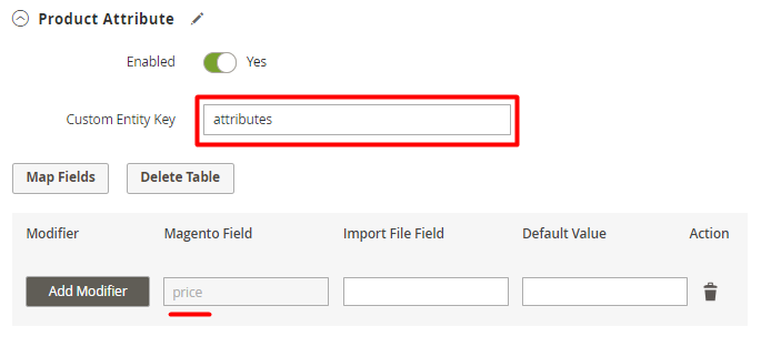 magento 2 import and export custom prefix