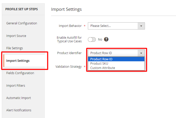 magento 2 import and export identifiers example