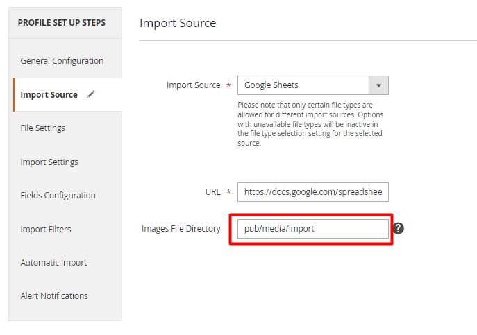 magento 2 import and export images file directory