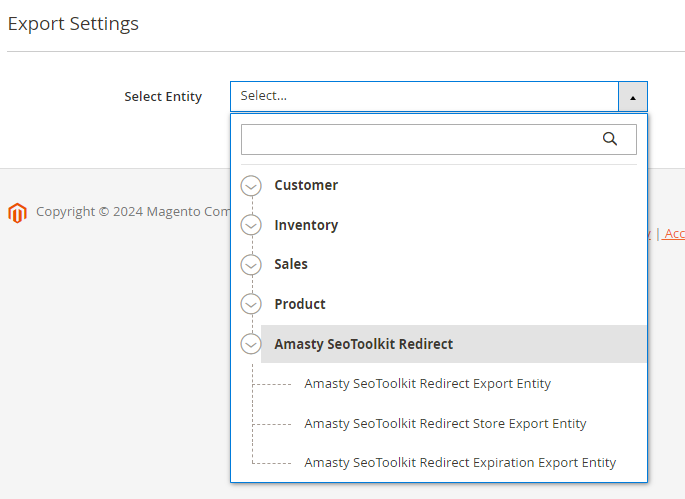 magento 2 import and export seo toolkit pro export