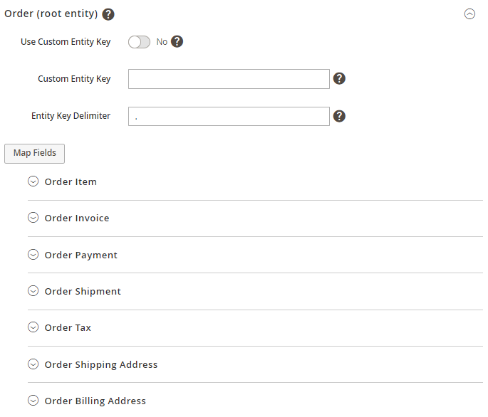 magento 2 import orders import entities