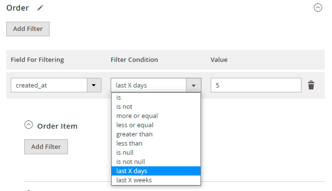 magento 2 import orders import orders last x days