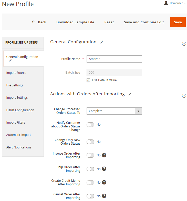 Automatically importing  Orders