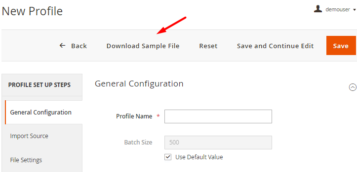 magento 2 import orders sample file