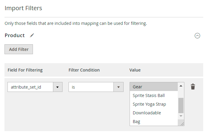 magento 2 import products importproductsfilters