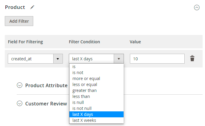 magento 2 import products importproductslastxdays