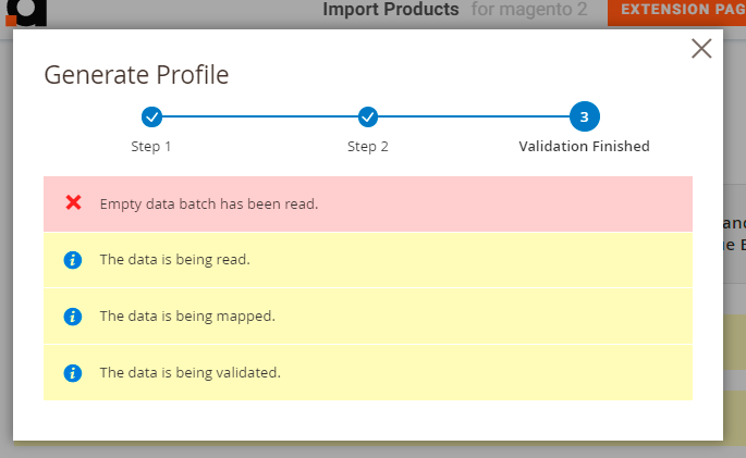magento 2 import products validationfailed