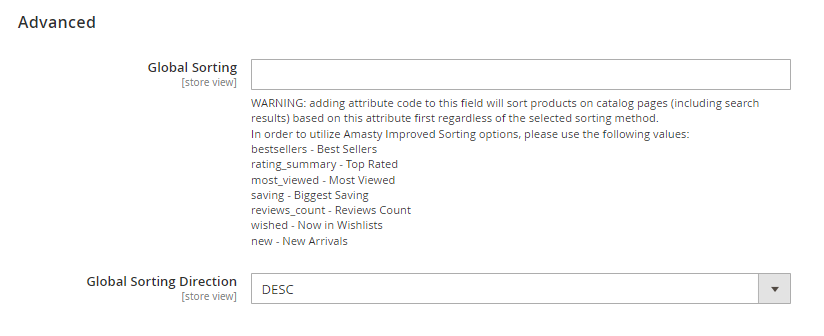 magento 2 improved sorting improved sorting advanced tab