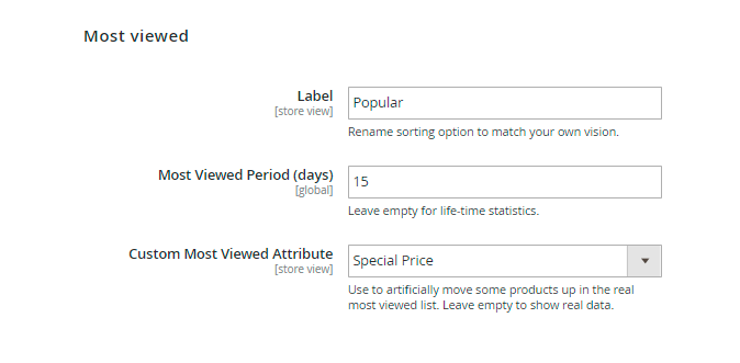 magento 2 improved sorting improved sorting m2 most viewed