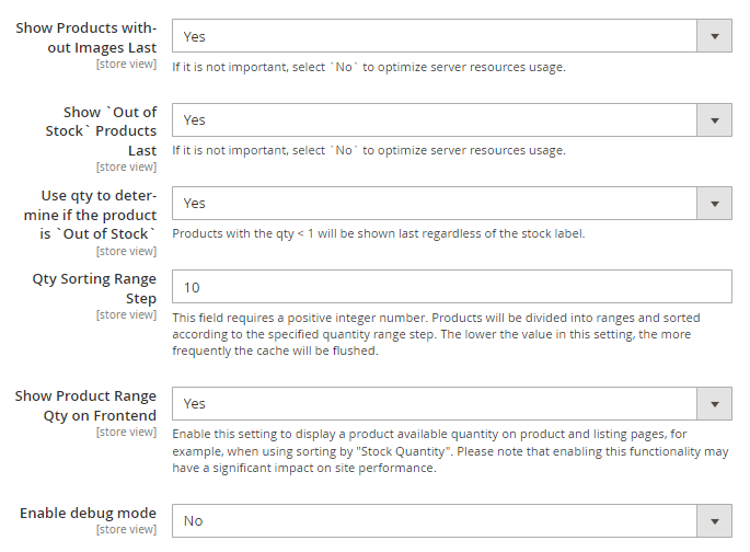 magento 2 improved sorting improved sorting other settings