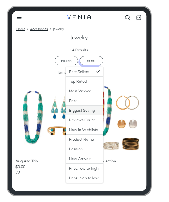 magento 2 improved sorting pwa sorting tablet