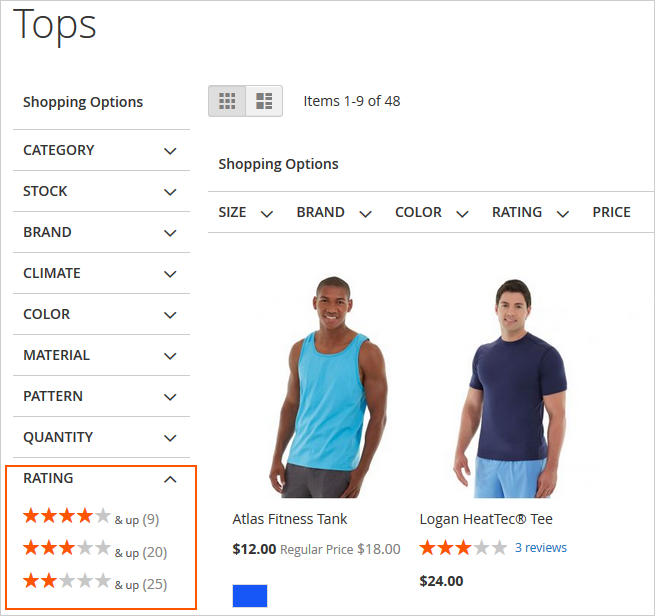 magento 2 improved layered navigation magento 2 navigation general rating front new