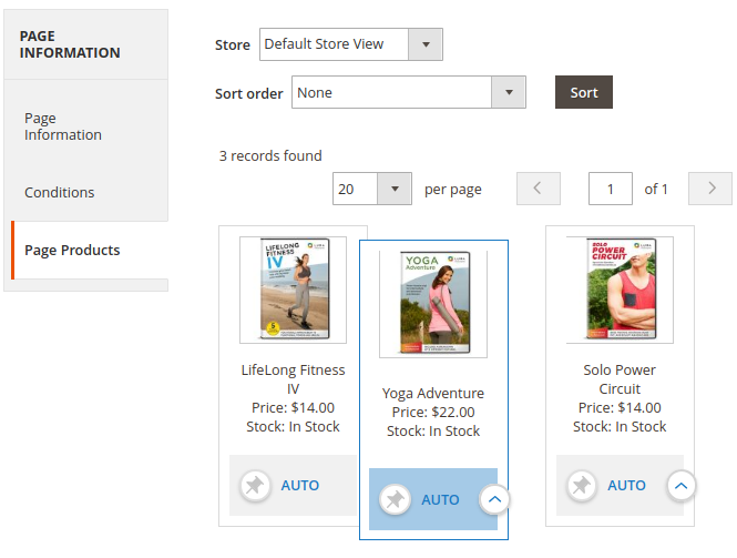 magento 2 landing pages preview