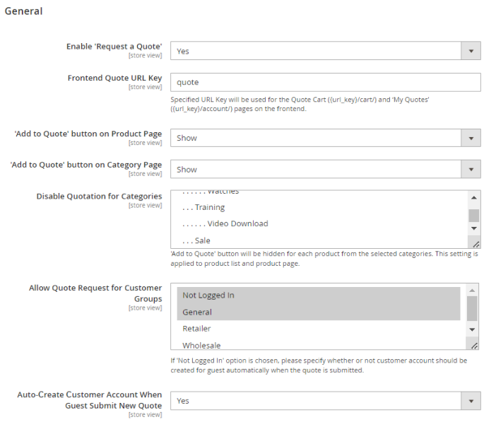 magento 2 request a quote quote not logged
