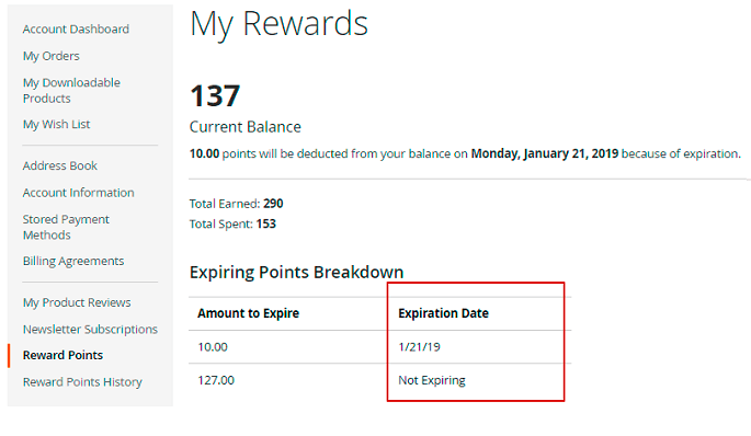magento 2 reward points customer account reward points expiration2