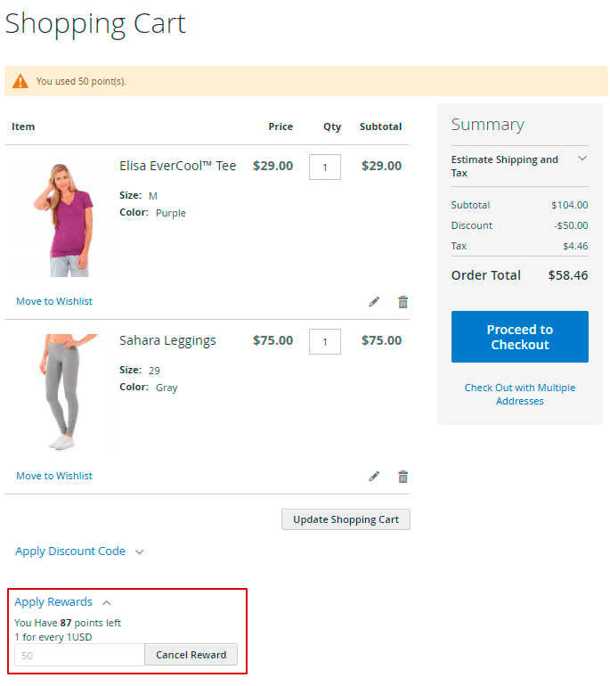 magento 2 reward points reward points frontend